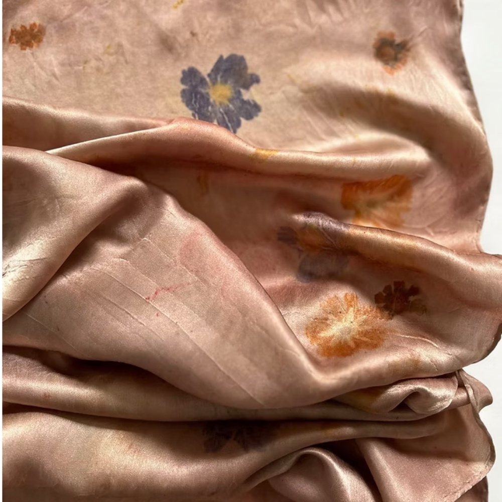 Pink Floral Women's Oblong Scarf